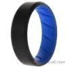 Picture of Silicone Wedding BR 8mm Edge Ring - Light-Blue-Black by ROQ for Men - 14 mm Ring