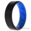 Picture of Silicone Wedding BR 8mm Edge Ring - Light-Blue-Black by ROQ for Men - 15 mm Ring