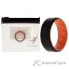 Picture of Silicone Wedding BR 8mm Edge Ring - Orange-Black by ROQ for Men - 8 mm Ring