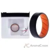 Picture of Silicone Wedding BR 8mm Edge Ring - Orange-Black by ROQ for Men - 10 mm Ring