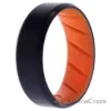 Picture of Silicone Wedding BR 8mm Edge Ring - Orange-Black by ROQ for Men - 10 mm Ring
