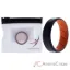 Picture of Silicone Wedding BR 8mm Edge Ring - Orange-Black by ROQ for Men - 12 mm Ring