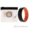 Picture of Silicone Wedding BR 8mm Edge Ring - Orange-Black by ROQ for Men - 13 mm Ring