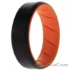 Picture of Silicone Wedding BR 8mm Edge Ring - Orange-Black by ROQ for Men - 14 mm Ring