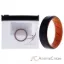 Picture of Silicone Wedding BR 8mm Edge Ring - Orange-Black by ROQ for Men - 16 mm Ring