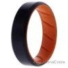 Picture of Silicone Wedding BR 8mm Edge Ring - Orange-Black by ROQ for Men - 16 mm Ring