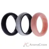 Picture of Silicone Wedding BR Solid Ring Set - Marble by ROQ for Women - 3 x 4 mm Ring