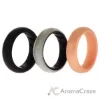 Picture of Silicone Wedding BR Solid Ring Set - Marble by ROQ for Women - 3 x 5 mm Ring