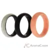 Picture of Silicone Wedding BR Solid Ring Set - Marble by ROQ for Women - 3 x 7 mm Ring