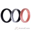 Picture of Silicone Wedding BR Solid Ring Set - Marble by ROQ for Women - 3 x 10 mm Ring