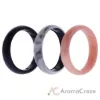 Picture of Silicone Wedding BR Solid Ring Set - Marble by ROQ for Women - 3 x 11 mm Ring