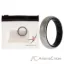 Picture of Silicone Wedding BR Solid Ring - Black-Silver by ROQ for Women - 8 mm Ring