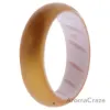 Picture of Silicone Wedding BR Solid Ring - White-Gold by ROQ for Women - 4 mm Ring