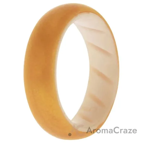 Picture of Silicone Wedding BR Solid Ring - White-Gold by ROQ for Women - 5 mm Ring