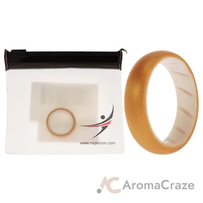 Picture of Silicone Wedding BR Solid Ring - White-Gold by ROQ for Women - 6 mm Ring