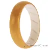 Picture of Silicone Wedding BR Solid Ring - White-Gold by ROQ for Women - 8 mm Ring