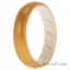 Picture of Silicone Wedding BR Solid Ring - White-Gold by ROQ for Women - 10 mm Ring