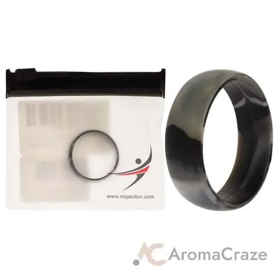 Picture of Silicone Wedding Ring - Black-Camo by ROQ for Men - 15 mm Ring