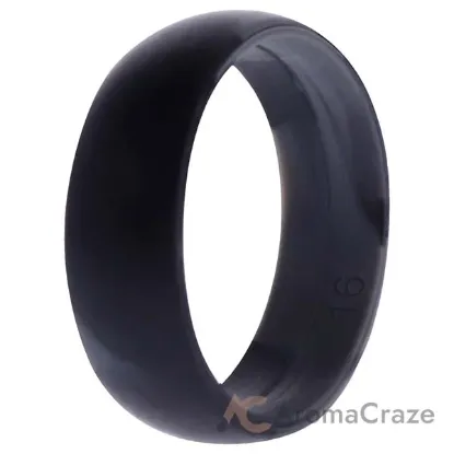 Picture of Silicone Wedding Ring - Black-Camo by ROQ for Men - 16 mm Ring