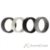 Picture of Silicone Wedding BR 8mm Edge Ring Set - Basic-Marble by ROQ for Men - 4 x 7 mm Ring
