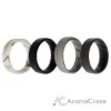 Picture of Silicone Wedding BR 8mm Edge Ring Set - Basic-Marble by ROQ for Men - 4 x 11 mm Ring