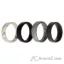 Picture of Silicone Wedding BR 8mm Edge Ring Set - Basic-Marble by ROQ for Men - 4 x 11 mm Ring
