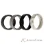Picture of Silicone Wedding BR 8mm Edge Ring Set - Basic-Marble by ROQ for Men - 4 x 13 mm Ring