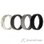 Picture of Silicone Wedding BR 8mm Edge Ring Set - Basic-Marble by ROQ for Men - 4 x 14 mm Ring