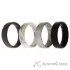 Picture of Silicone Wedding BR 8mm Edge Ring Set - Basic-Marble by ROQ for Men - 4 x 16 mm Ring