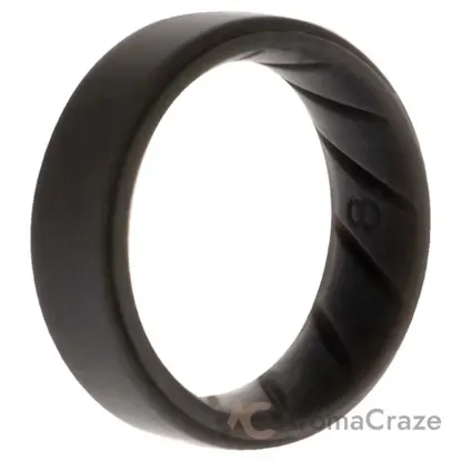 Picture of Silicone Wedding BR 8mm Edge Ring - Basic-Grey by ROQ for Men - 8 mm Ring
