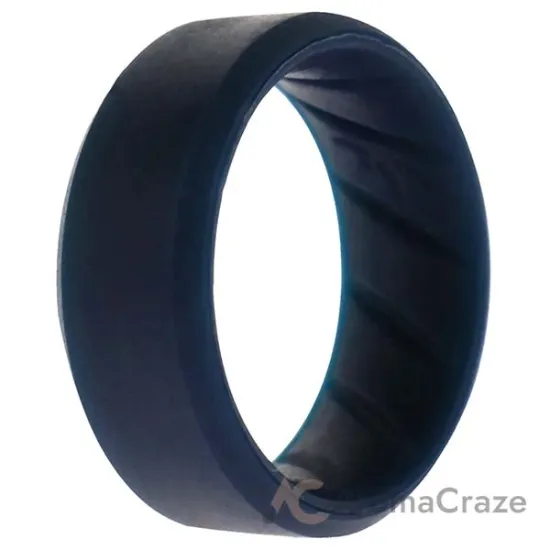 Picture of Silicone Wedding BR 8mm Edge Ring - Basic-Blue by ROQ for Men - 7 mm Ring