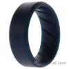 Picture of Silicone Wedding BR 8mm Edge Ring - Basic-Blue by ROQ for Men - 8 mm Ring