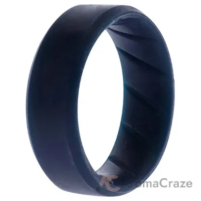 Picture of Silicone Wedding BR 8mm Edge Ring - Basic-Blue by ROQ for Men - 10 mm Ring