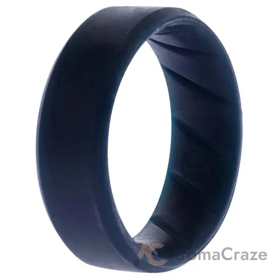 Picture of Silicone Wedding BR 8mm Edge Ring - Basic-Blue by ROQ for Men - 10 mm Ring