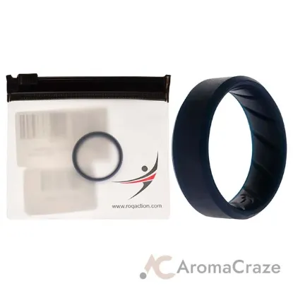 Picture of Silicone Wedding BR 8mm Edge Ring - Basic-Blue by ROQ for Men - 11 mm Ring