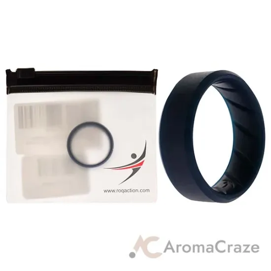 Picture of Silicone Wedding BR 8mm Edge Ring - Basic-Blue by ROQ for Men - 11 mm Ring