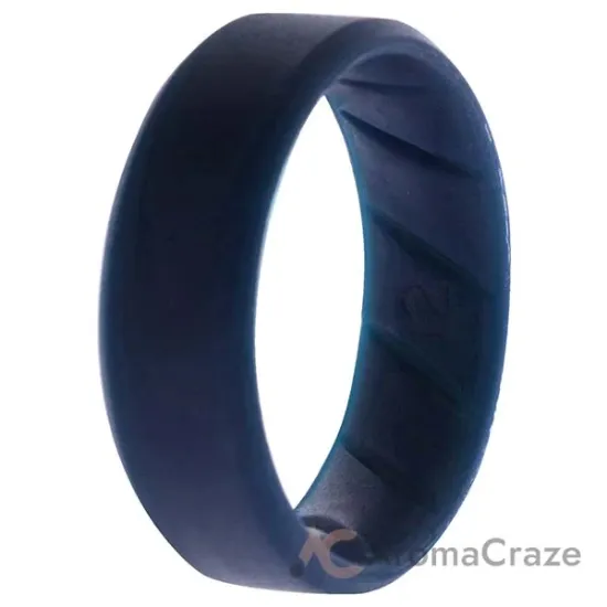 Picture of Silicone Wedding BR 8mm Edge Ring - Basic-Blue by ROQ for Men - 12 mm Ring