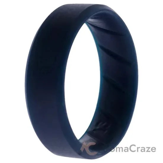 Picture of Silicone Wedding BR 8mm Edge Ring - Basic-Blue by ROQ for Men - 13 mm Ring