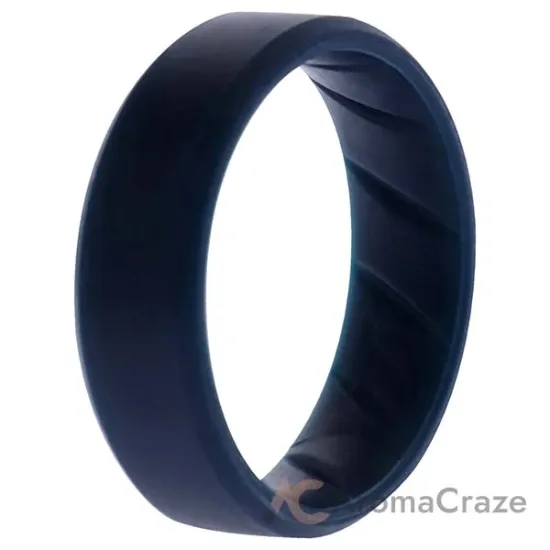 Picture of Silicone Wedding BR 8mm Edge Ring - Basic-Blue by ROQ for Men - 14 mm Ring