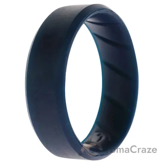 Picture of Silicone Wedding BR 8mm Edge Ring - Basic-Blue by ROQ for Men - 15 mm Ring