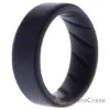 Picture of Silicone Wedding BR Step Ring Set - Basic-Grey by ROQ for Men - 7 mm Ring