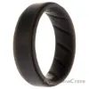 Picture of Silicone Wedding BR Step Ring Set - Basic-Grey by ROQ for Men - 10 mm Ring
