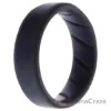 Picture of Silicone Wedding BR Step Ring Set - Basic-Grey by ROQ for Men - 12 mm Ring