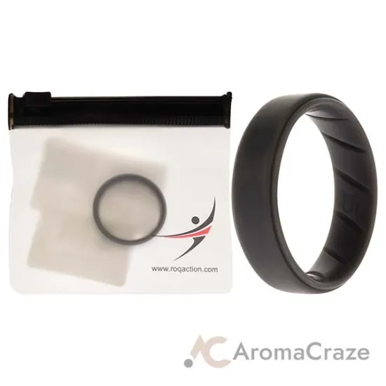 Picture of Silicone Wedding BR Step Ring Set - Basic-Grey by ROQ for Men - 15 mm Ring