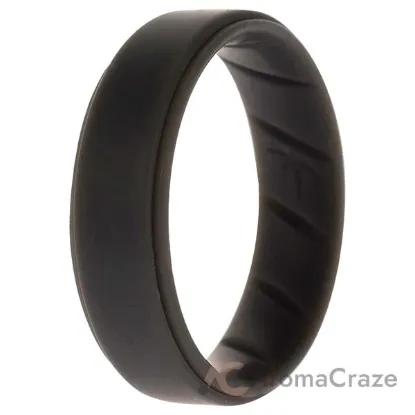 Picture of Silicone Wedding BR Step Ring Set - Basic-Grey by ROQ for Men - 16 mm Ring