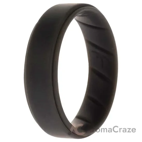 Picture of Silicone Wedding BR Step Ring Set - Basic-Grey by ROQ for Men - 16 mm Ring