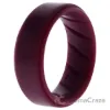 Picture of Silicone Wedding BR Step Ring Set - Basic-Bordo by ROQ for Men - 7 mm Ring