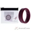 Picture of Silicone Wedding BR Step Ring Set - Basic-Bordo by ROQ for Men - 9 mm Ring