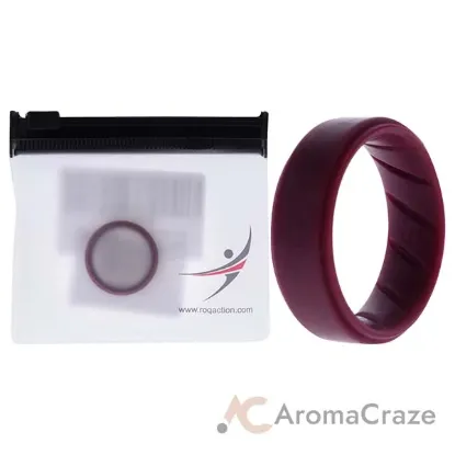 Picture of Silicone Wedding BR Step Ring Set - Basic-Bordo by ROQ for Men - 9 mm Ring