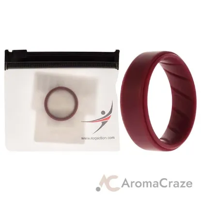 Picture of Silicone Wedding BR Step Ring Set - Basic-Bordo by ROQ for Men - 10 mm Ring